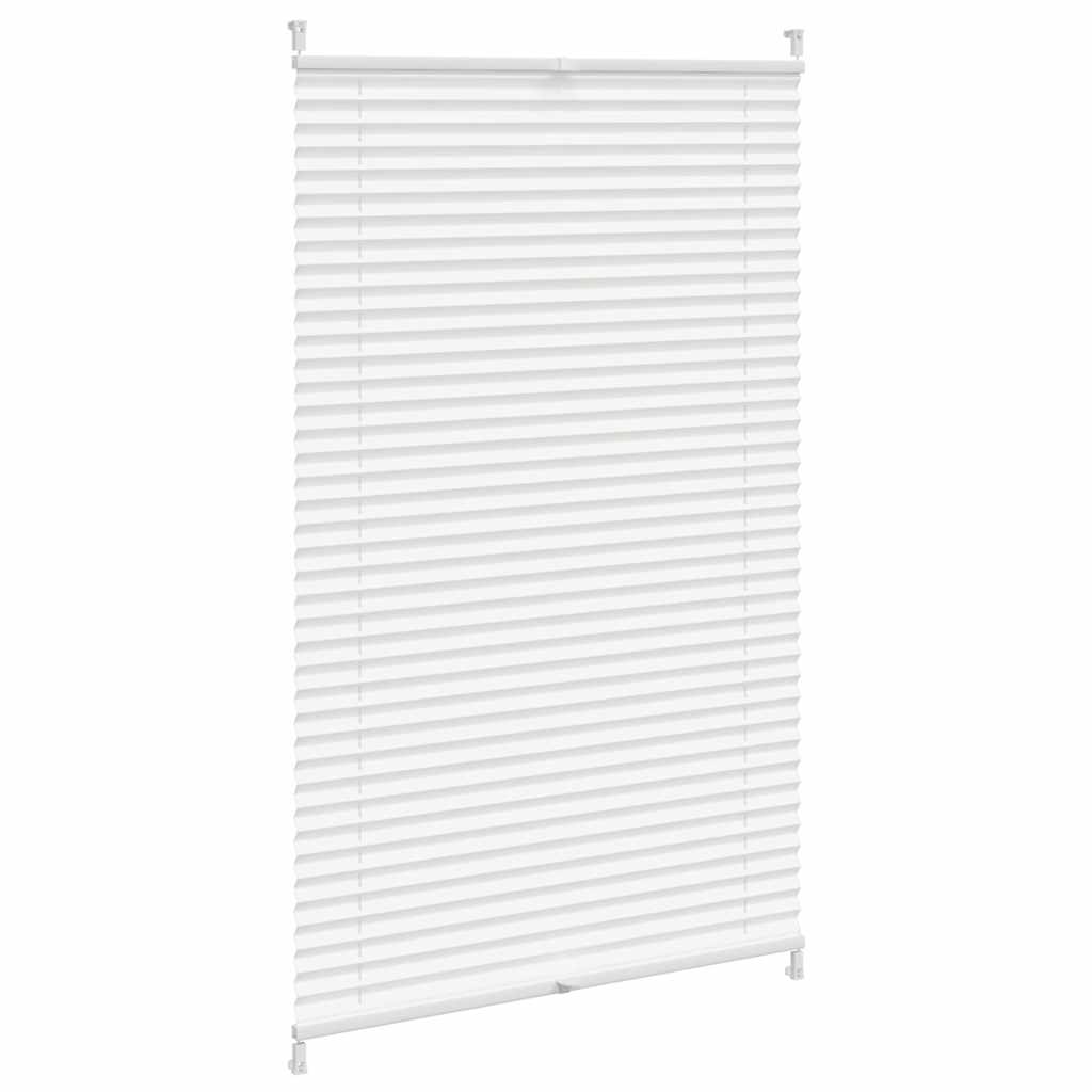 Plisse Blind 80x125cm White Pleated Blind